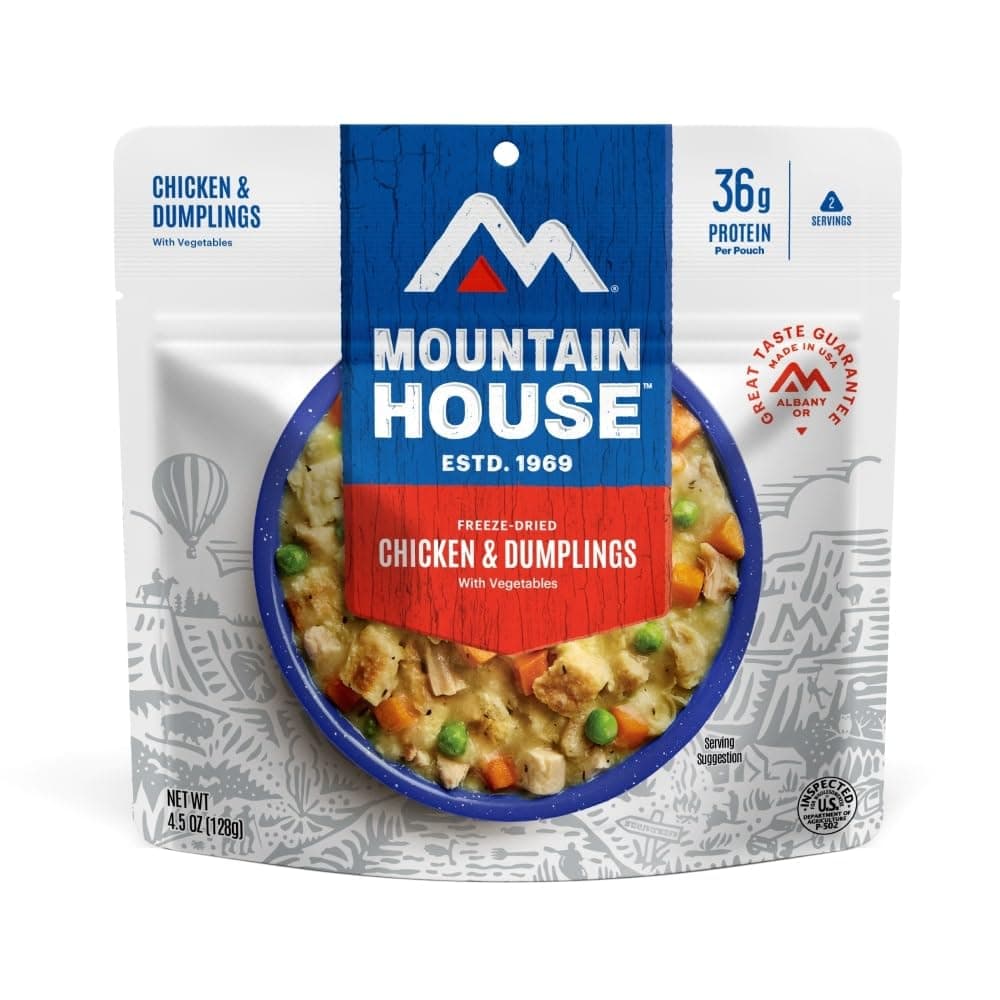 Mountain House Chicken & Dumplings | Survival, Backpacking & Camping Food | 2 Servings