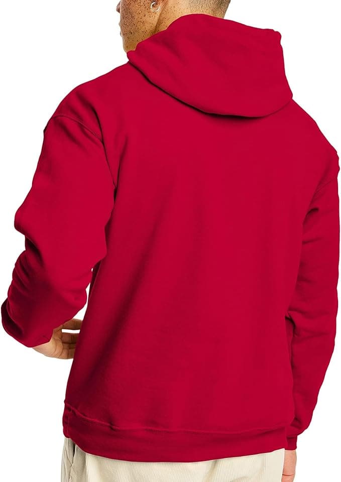 Hanes EcoSmart Hoodie, Midweight Fleece, Pullover Hooded Sweatshirt for Men - Image 2